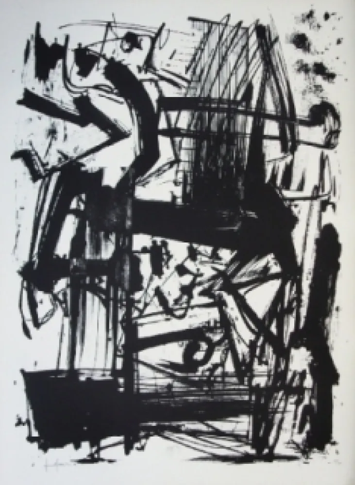 Lithografie Vedova - Hommage à Joan Prats