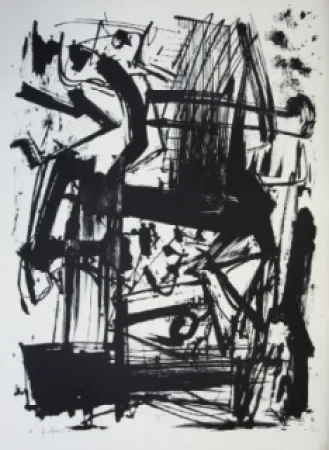 Lithografie Vedova - Hommage à Joan Prats