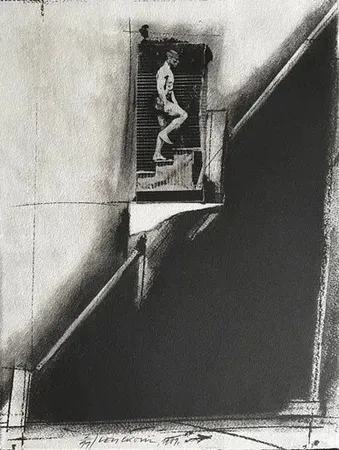 Lithografie Velickovic - Composition 