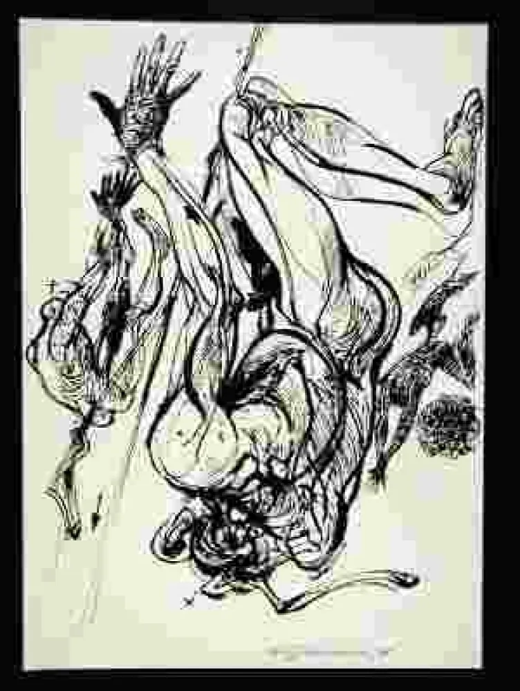 Zeefdruk Velickovic - Sans titre