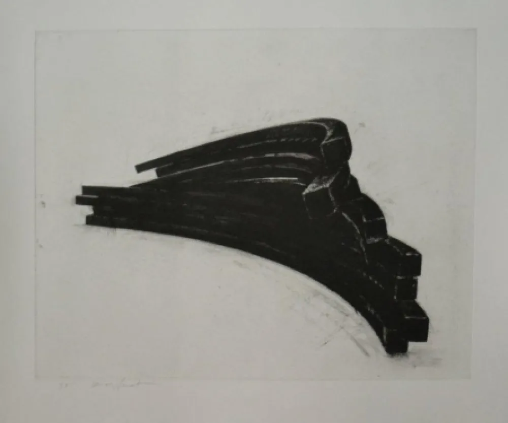 Ets En Aquatint Venet - COMPOSITION 4