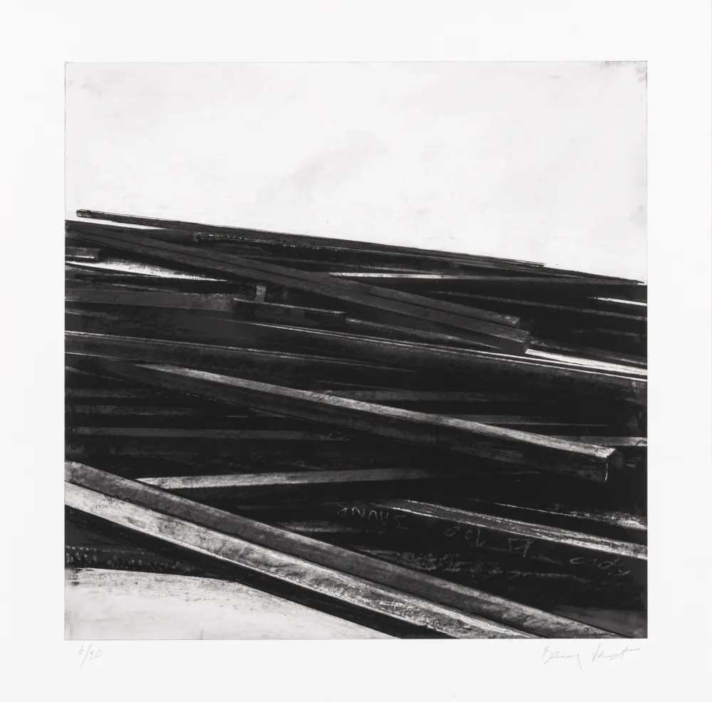 Zeefdruk Venet - Lignes droites / désordre 04