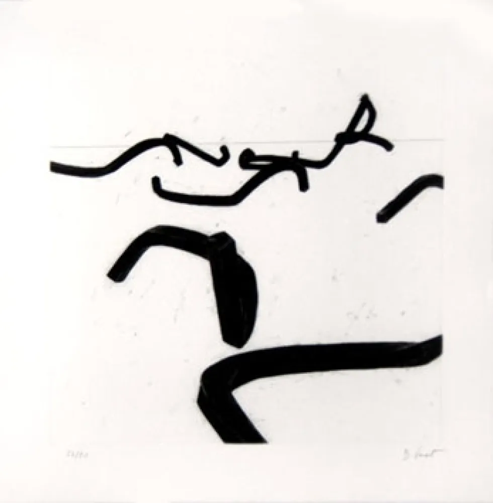 Gravure Venet - LIGNES INDETERMINEES