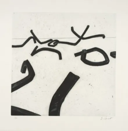 Ets En Aquatint Venet - Random Combination of Indeterminate Lines I, c