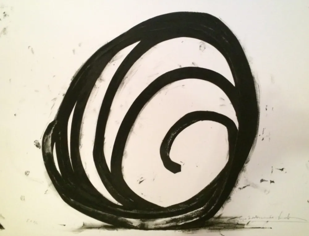 Zeefdruk Venet - Undetermined Line