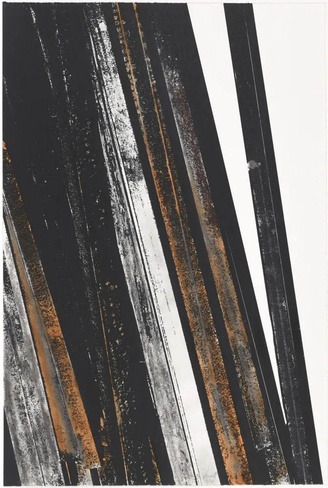 Zeefdruk Venet - Untitled II (Lignes droites)