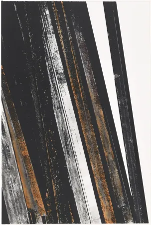 Zeefdruk Venet - Untitled II (Lignes droites)