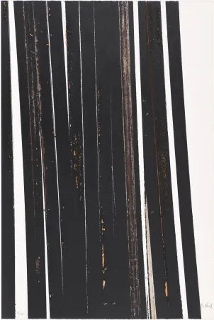 Zeefdruk Venet - Untitled X (Lignes droites)