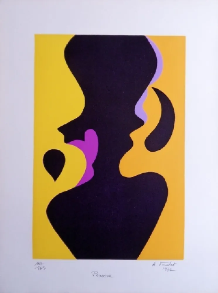 Lithografie Verdet - Pomone