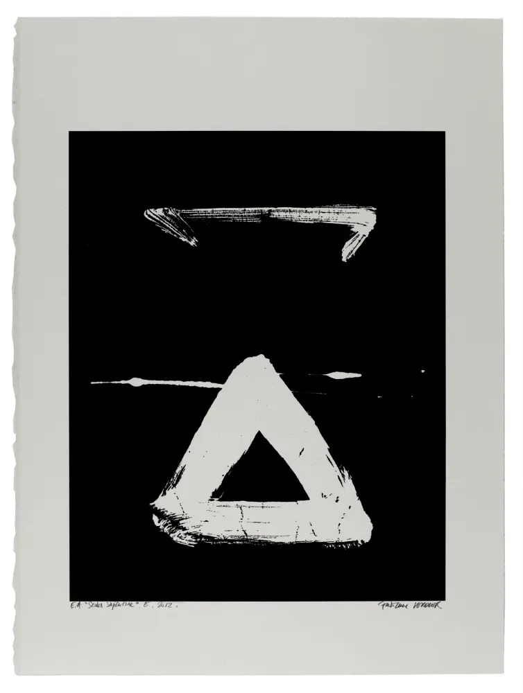 Zeefdruk Verdier - Etude du sedes sapientiae, étude n°7