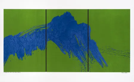 Zeefdruk Verdier - Montagne Sainte-Victoire, depuis le plateau de Bibémus