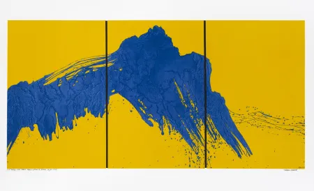 Zeefdruk Verdier - Montagne Sainte-Victoire, depuis le plateau de Bibémus, un jour d'été