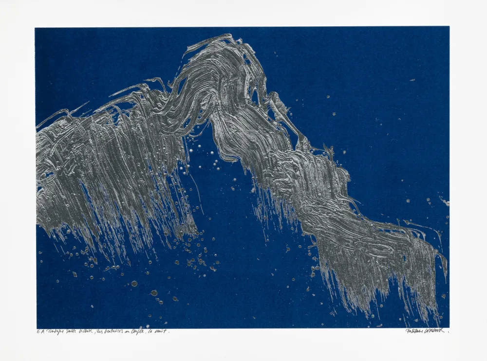 Zeefdruk Verdier - Montagne Sainte-Victoire, des Venturiers au Cengle, la nuit