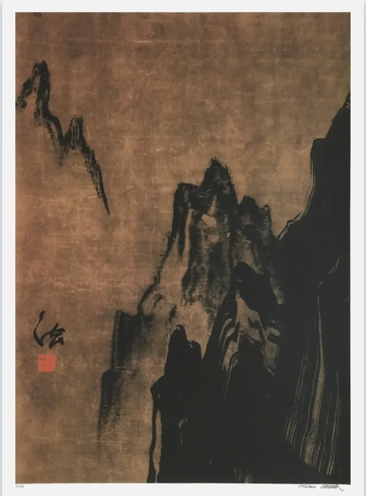 Zeefdruk Verdier - Montagnes