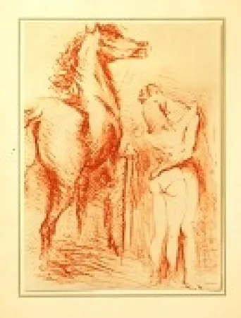 Lithografie Vertes - Equestrian Love