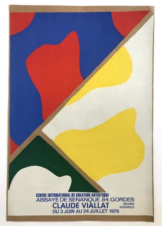 Poster Viallat - Abbaye de Sénanque, Gordes