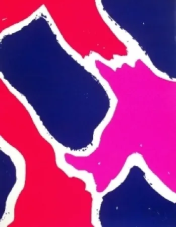 Zeefdruk Viallat - Composition 3