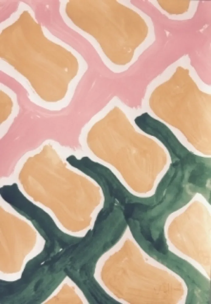 Zeefdruk Viallat - Sans titre, 1997