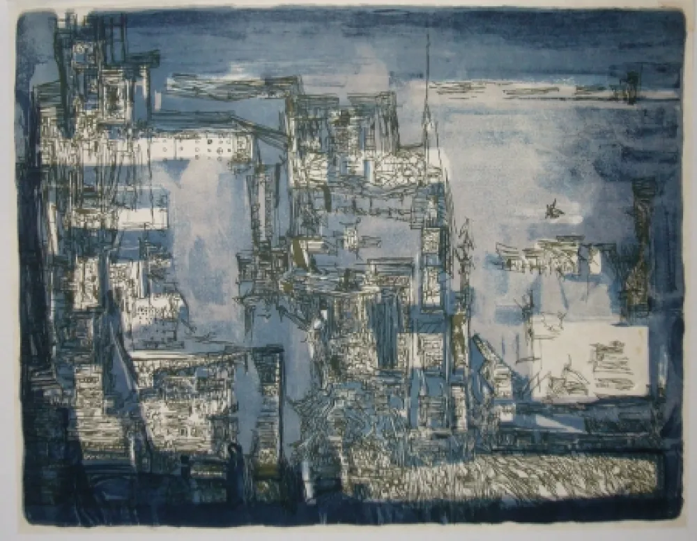 Lithografie Vieira Da Silva - Atlantide