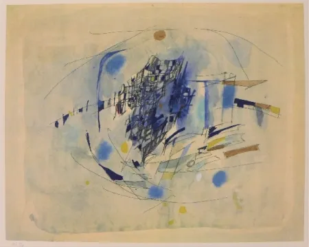 Lithografie Vieira Da Silva - Clair de lune