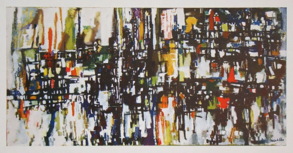 Heliogravure Vieira Da Silva - Jardin - 1955
