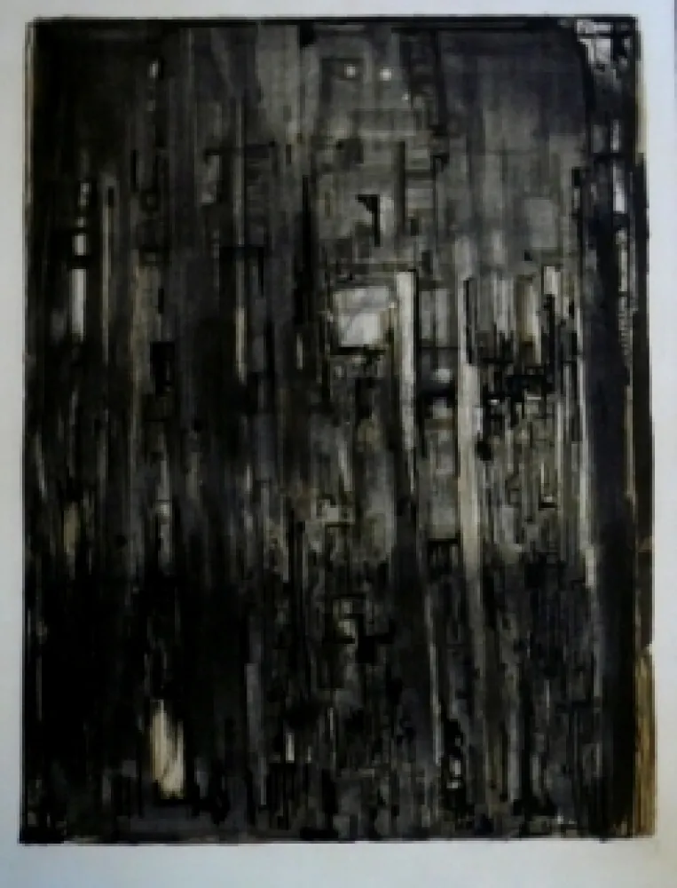 Lithografie Vieira Da Silva - La nef