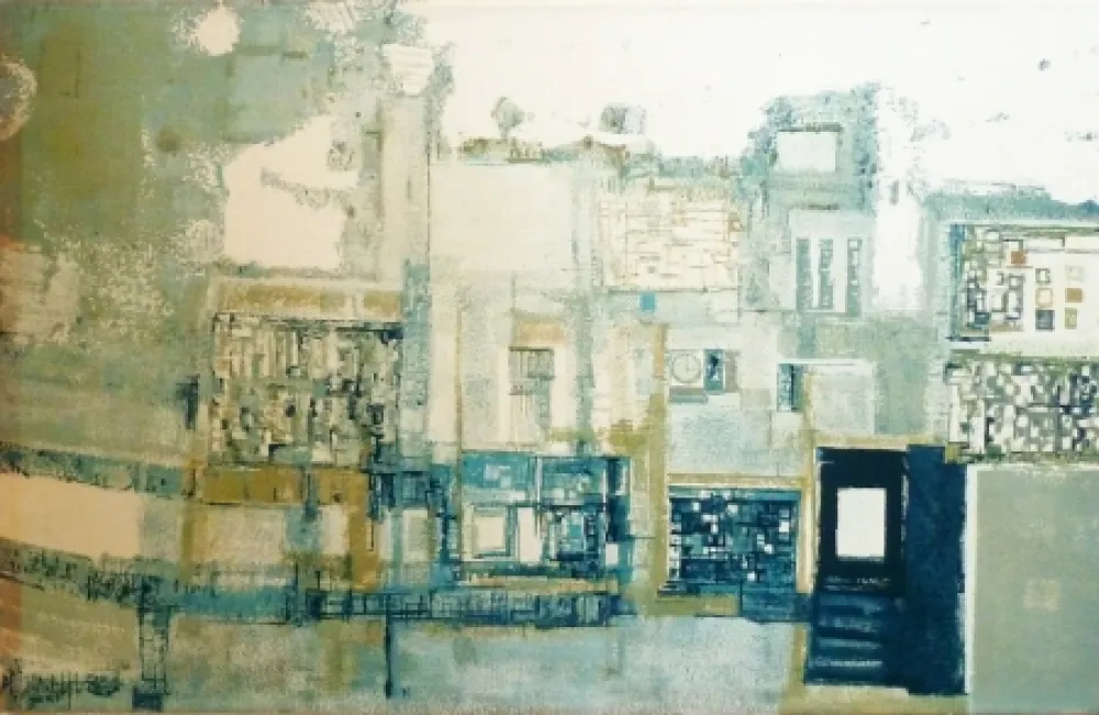 Lithografie Vieira Da Silva - Le vieux Lisbonne