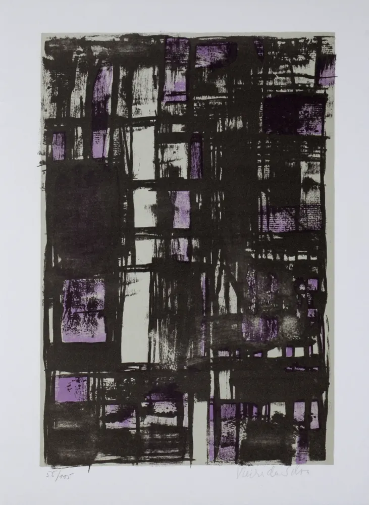 Lithografie Vieira Da Silva - Les Souris, 1978 - Hand-signed