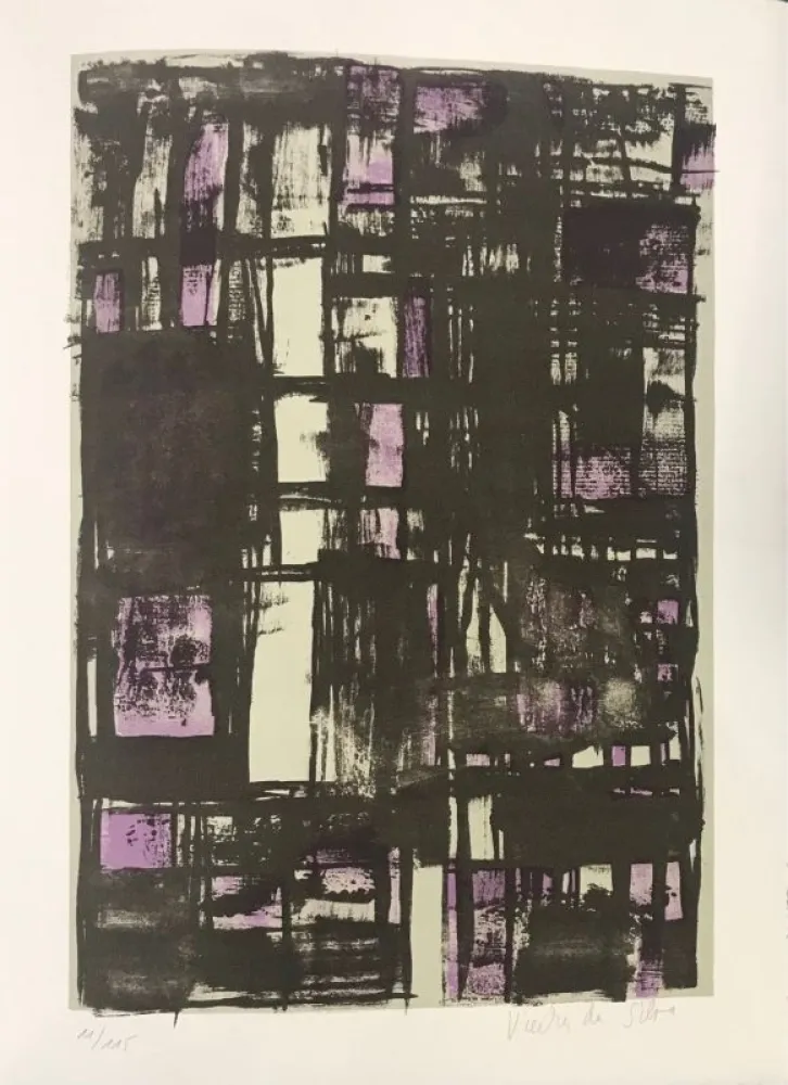 Lithografie Vieira Da Silva - Souris 