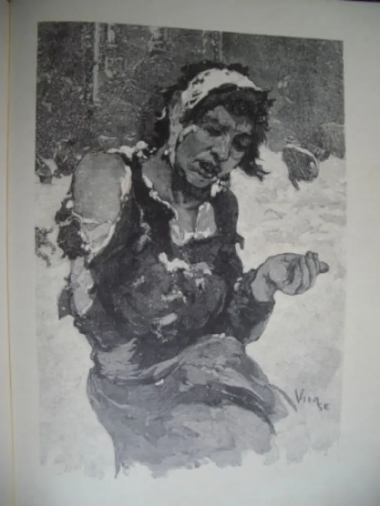 Houtsnede Vierge - La misère à Londres