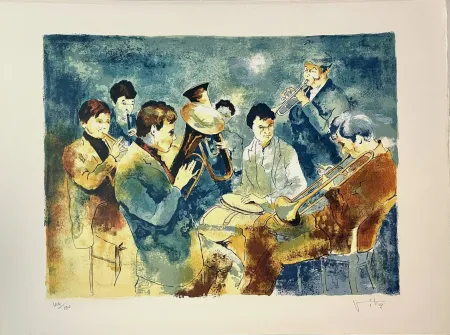 Lithografie Viko - L'orchestre