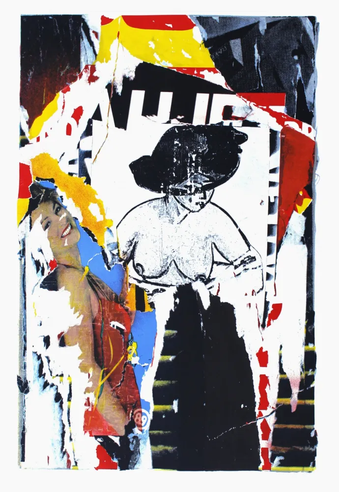 Lithografie Villeglé - La rue de Gravilliers