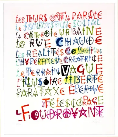 Digitale Print Villeglé - Sans titre