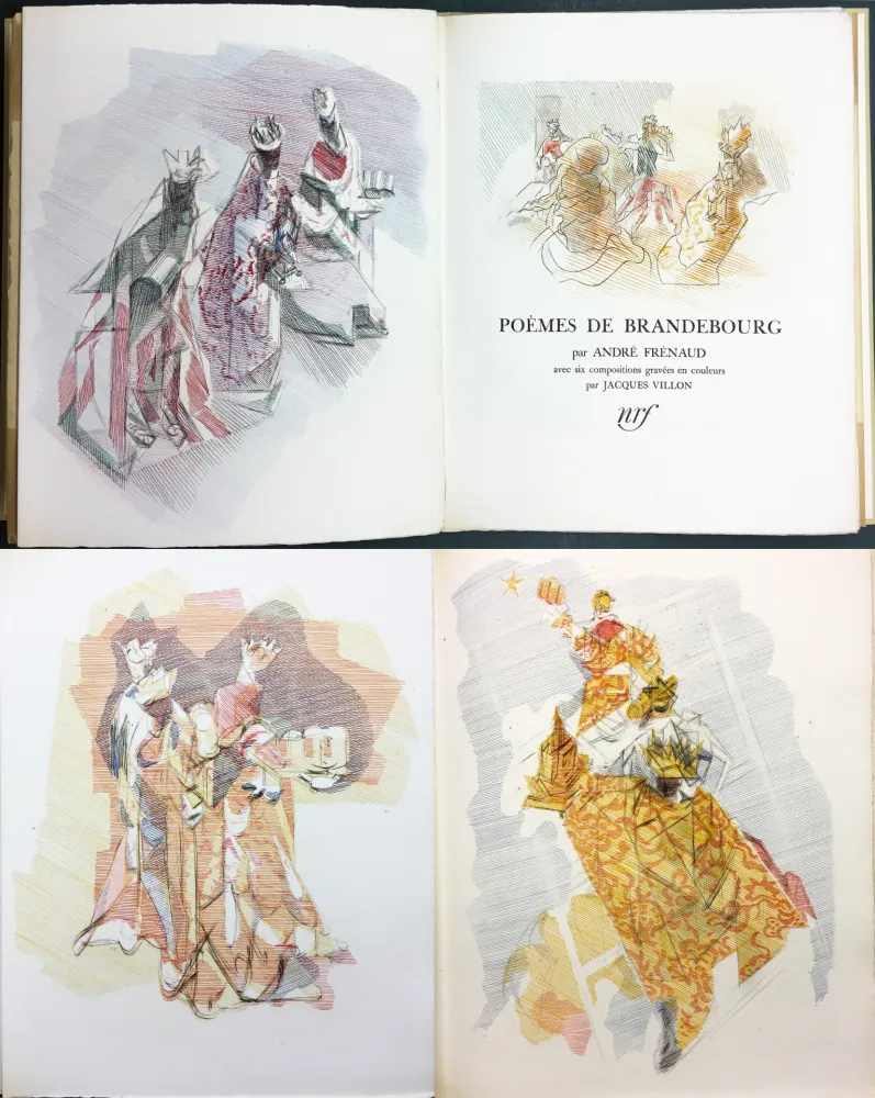 Geïllustreerd Boek Villon - André Frénaud : POÈMES DE BRANDEBOURG (1947)