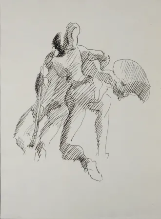 Gravure Villon - Figure, 1962
