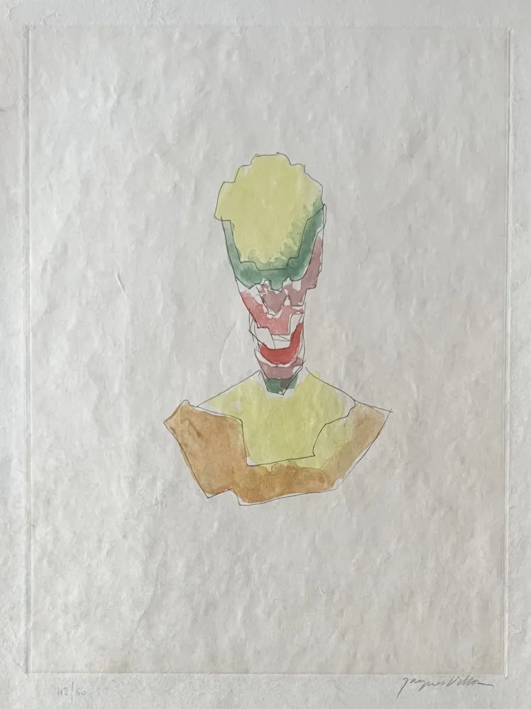 Gravure Villon - Figure, 1962