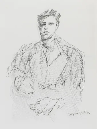 Gravure Villon - Portrait de Rimbaud