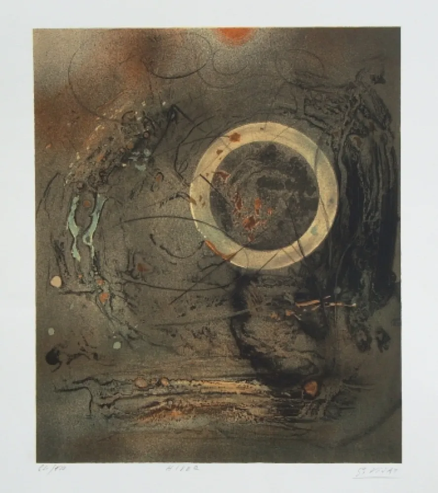 Lithografie Visat - Hiver