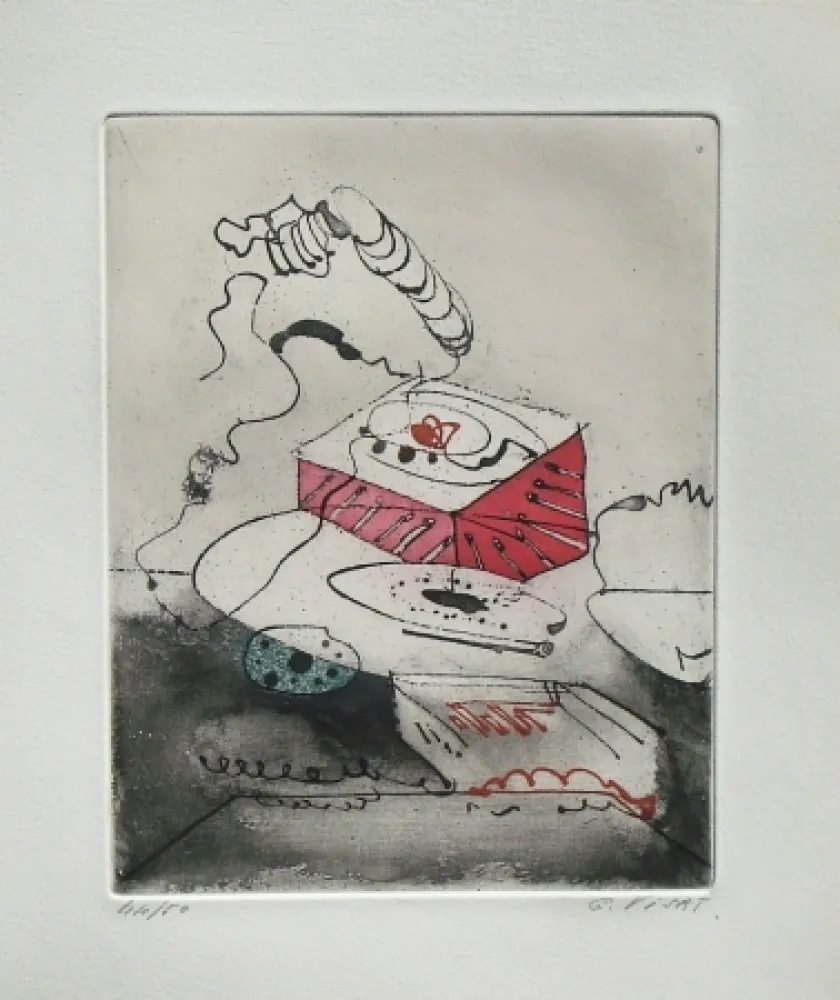 Ets En Aquatint Visat - Le Téléphon