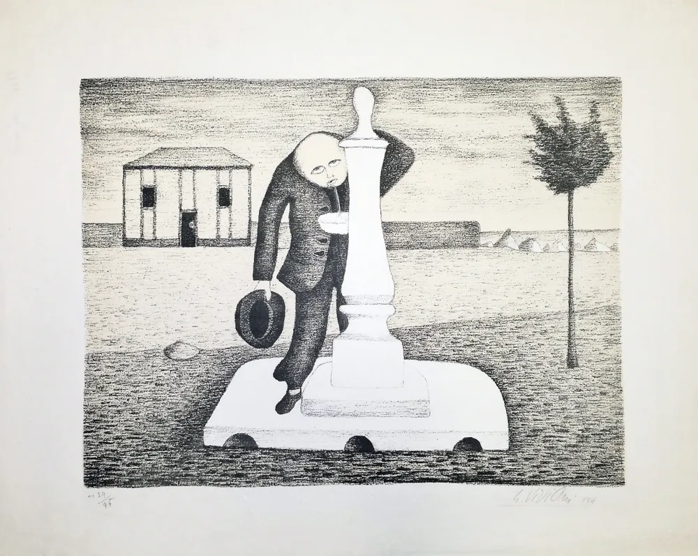 Lithografie Viviani - Il bevitore d'acqua