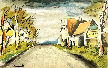 Lithografie Vlaminck - La Route