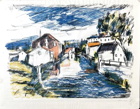 Lithografie Vlaminck - Le Sausseron