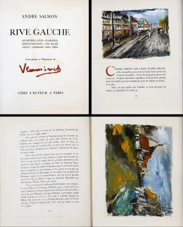 Geïllustreerd Boek Vlaminck - RIVE GAUCHE. 15 compositions gravées et coloriées (1951)