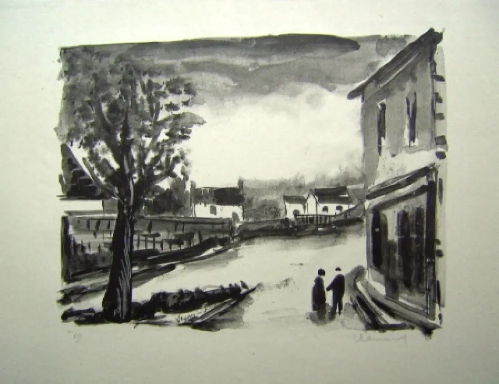 Lithografie Vlaminck - Us, la Place