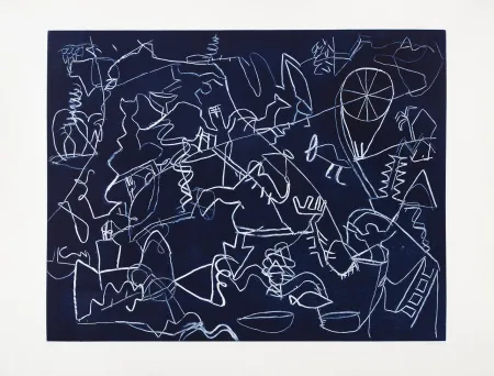 Gravure Voss - Heure bleue (L')