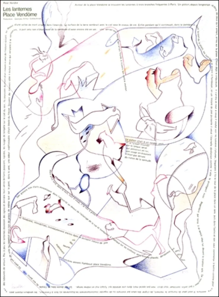 Lithografie Voss - Placard Handke