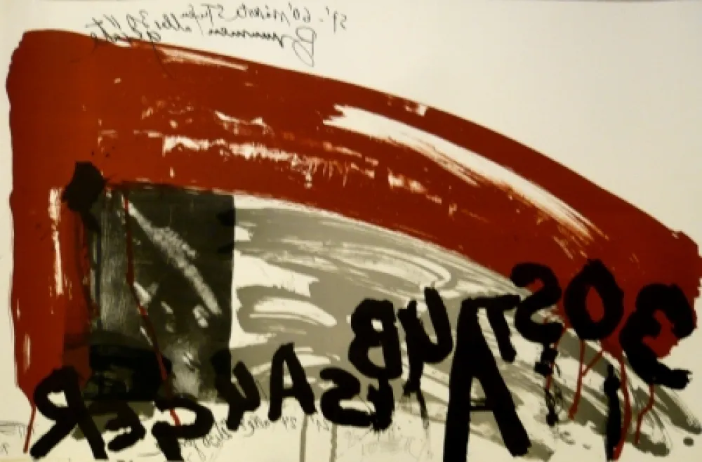 Lithografie Vostell - Sans titre