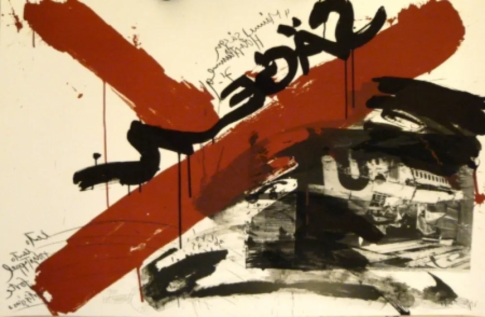 Lithografie Vostell - Sans titre 5