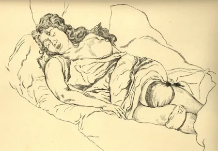 Geïllustreerd Boek Vrieslander - Schlafende Frauen / Sleeping Women