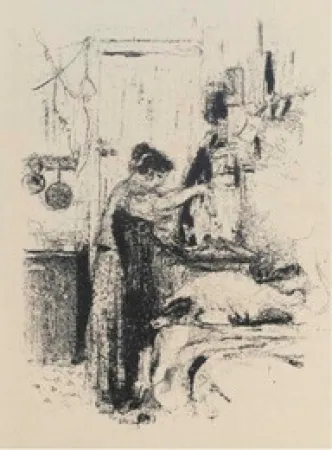 Lithografie Vuillard - Cuisine. Recueil de 117 recettes. Illustré par Edouard Vuillard (6 lithographies originales), André Dunoyer de Segonzac (6 eaux-fortes originales), André Villeboeuf (6 eaux-fortes originales)